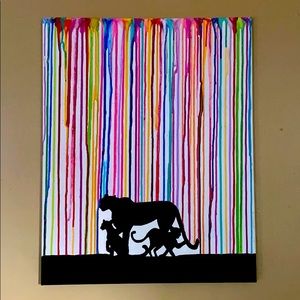 Acrylic painting inspired by Marc Allante